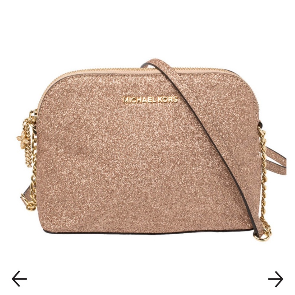 COPY - Rose Gold Michael Kors Cindy Dome Crossbody